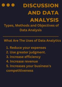 Discussion And Data Analysis - Types, Methods and Objectives of Data Analysis 