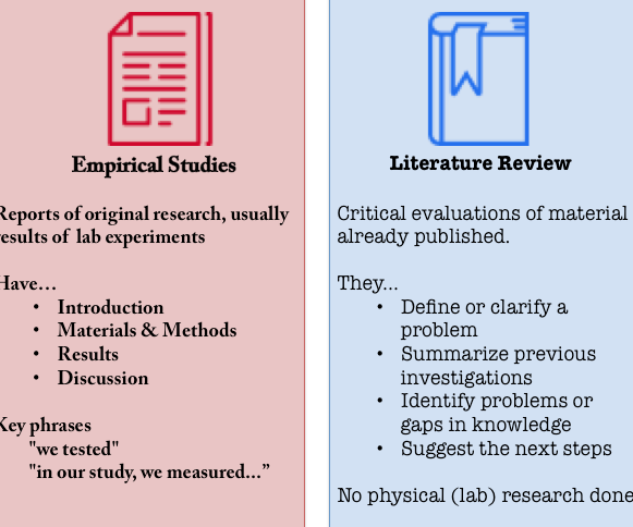 empirical review and literature review