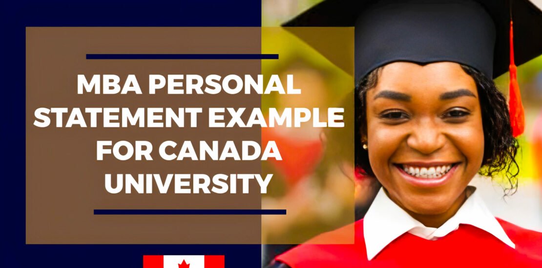MBA SOP For Canada Students- Example Of Canada MBA Statement Of Purpose For Students