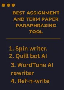 Best Assignment and Term Paper Paraphrasing Tool 1 Best Assignment And Term Paper Paraphrasing Tool