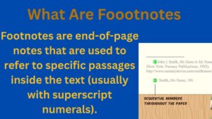 What Are Footnotes