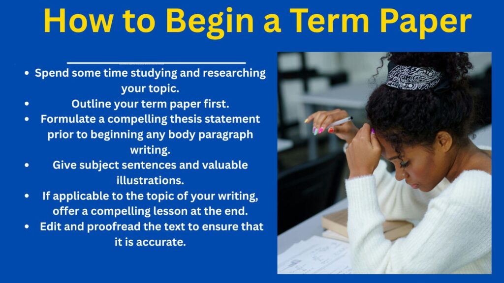 How To Begin A Term Paper