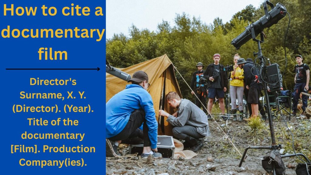 How to Cite a Documentary Film