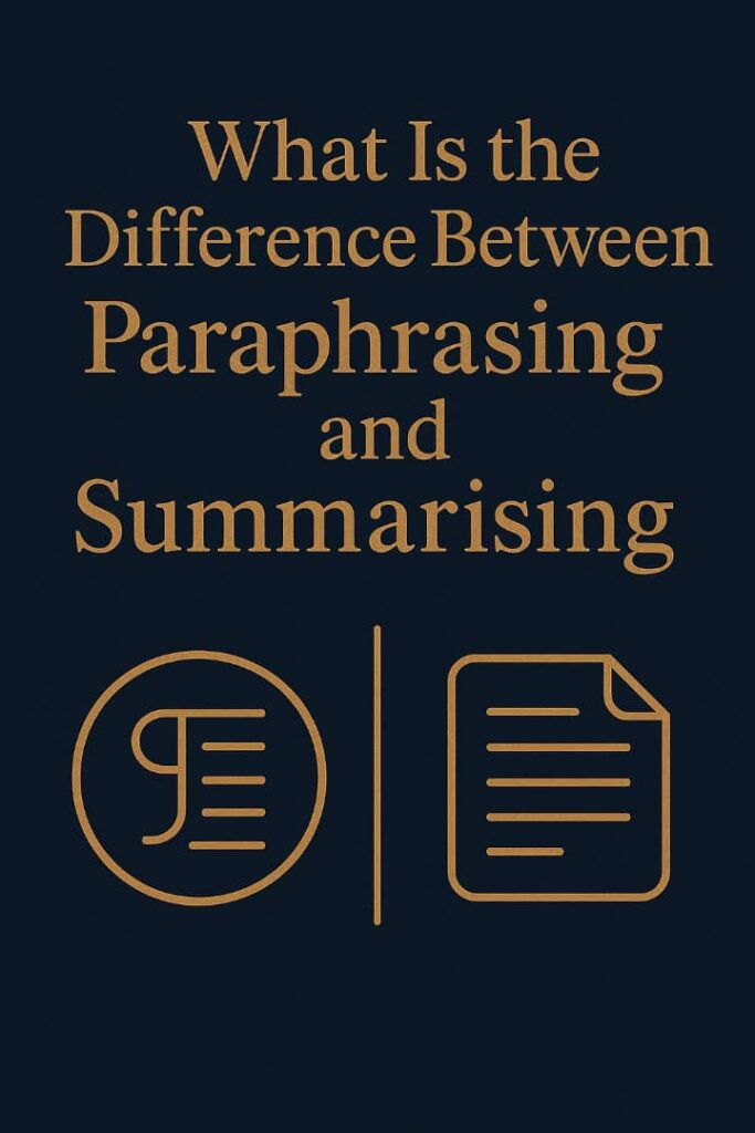 What is the difference between Paraphrasing and summarising 9 What Is The Difference Between Paraphrasing and Summarising