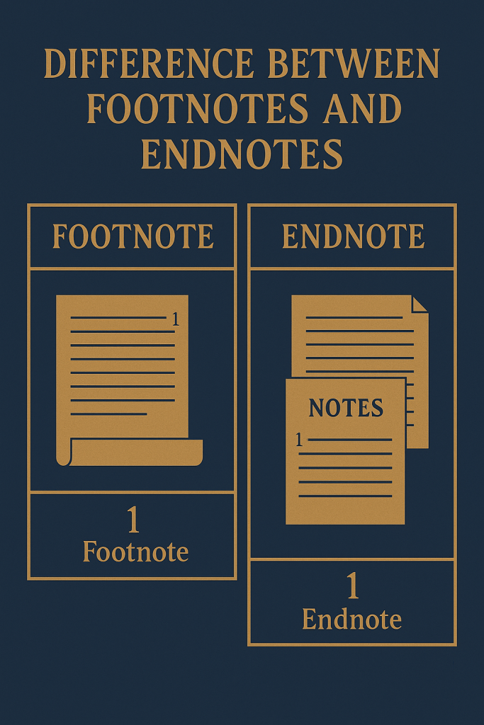 DIFFERENCE BETWEEN FOOTNOTES AND ENDNOTES