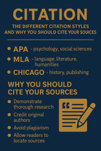 CITATION – THE DIFFERENT CITATION STYLES AND WHY YOU SHOULD CITE YOUR SOURCES