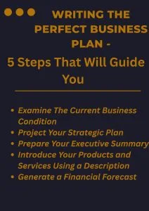 Writing the Perfect Business Plan - 5 Steps That Will Guide You 1 Writing the Perfect Business Plan - 5 Steps That Will Guide You
