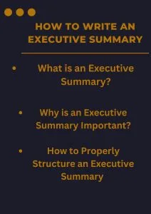 How to Properly Structure an Executive Summary